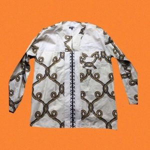 WOODIN tribal print long sleeve tunic